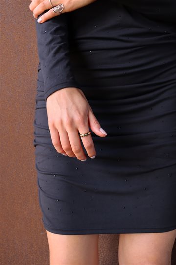 Liberté - Alma Long Dress - Black Black Simili